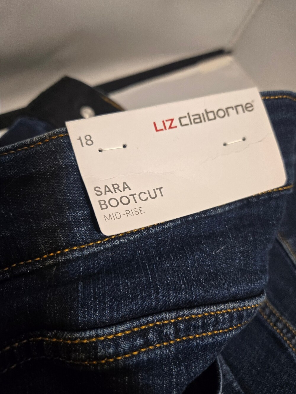 Liz Claiborne Sara Bootcut Jeans - Dark Blue